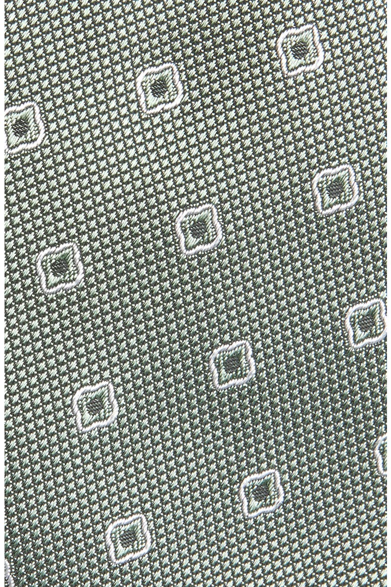 Geometric Silk Blend Jacquard Tie, Alternate, color, OPEN GREEN