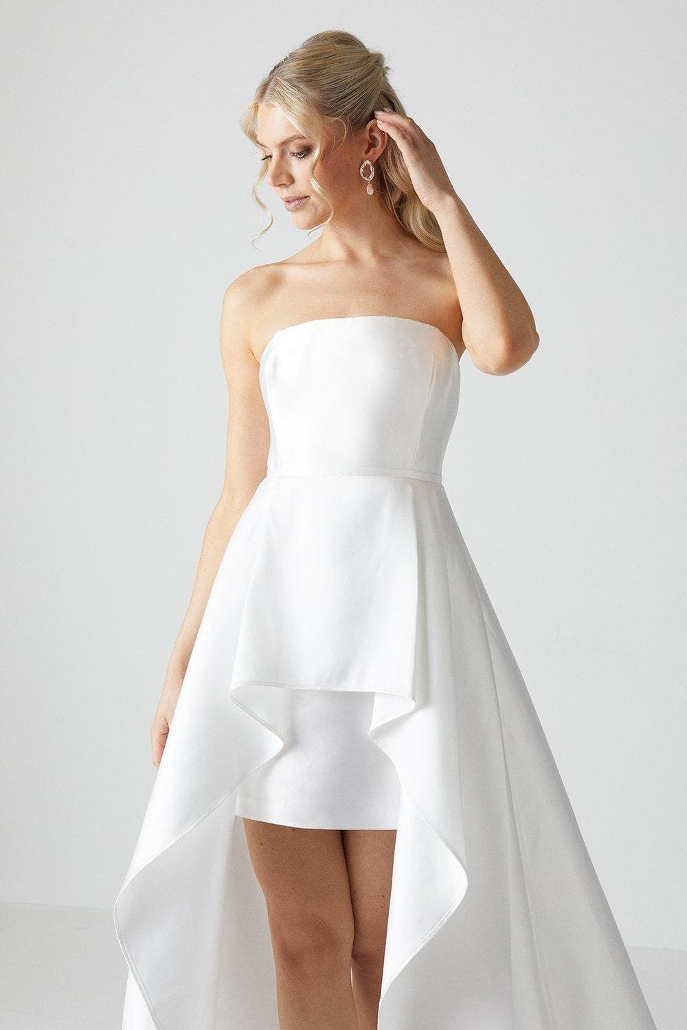 Bandeau Mini Wedding Dress - image 2