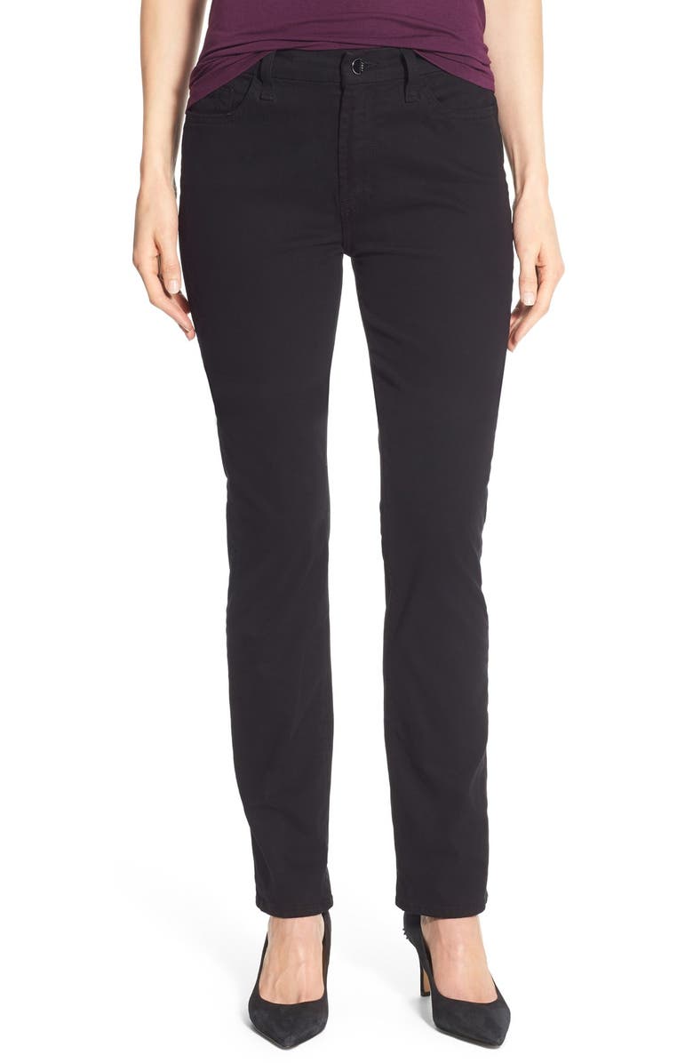 JEN7 by 7 For All Mankind Stretch Sateen Slim Straight Leg Pants, Main, color,