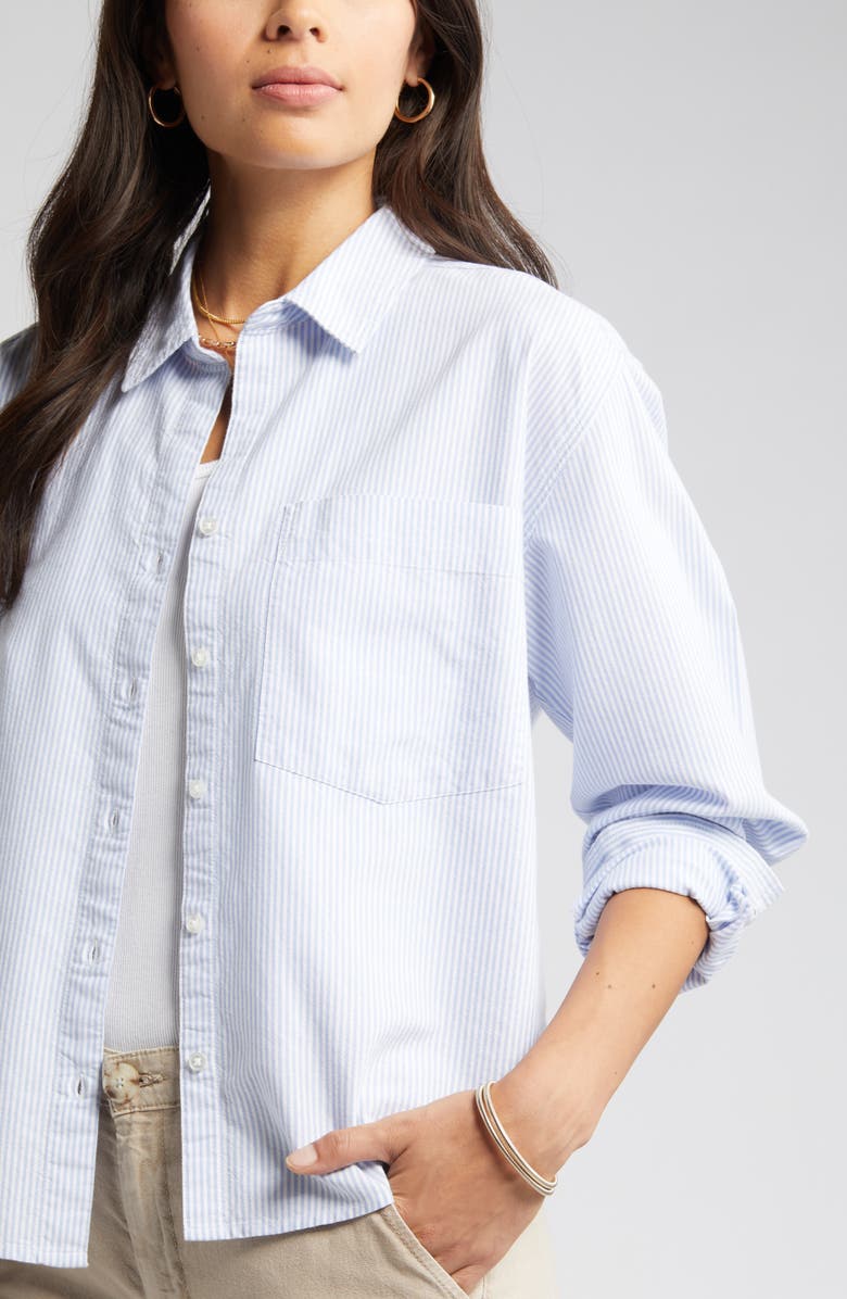 beachlunchlounge Long Sleeve Shirt, Alternate, color, Studio Blue