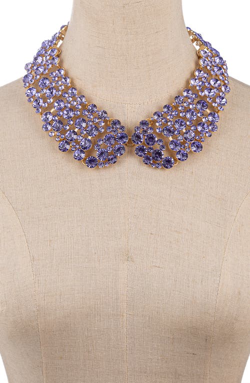 Eye Candy Los Angeles Diana Iridescent Collar Necklace In Purple