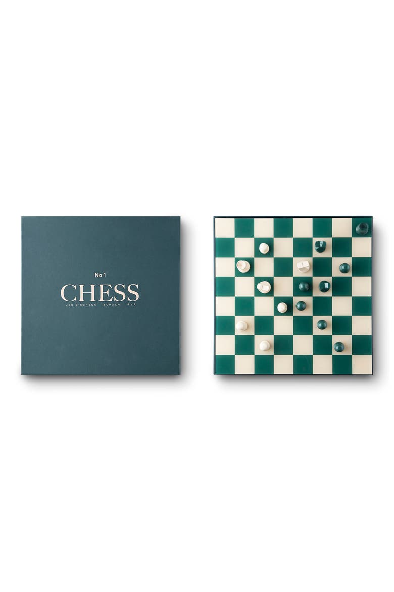 Chess Set, Main, color, GREEN