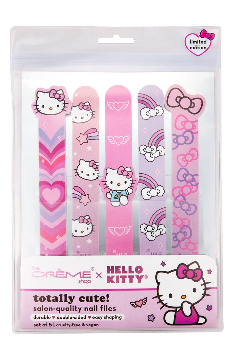 THE CREME SHOP Totally Cute Hello Kitty 5-Piece Nail File Set, Main, color,