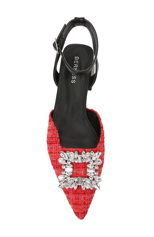 Shop Berness Ann Crystal Frame Pump In Red