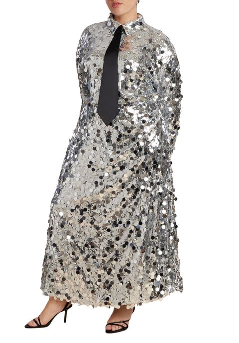 Sequin Shirt Dress (Plus Available)