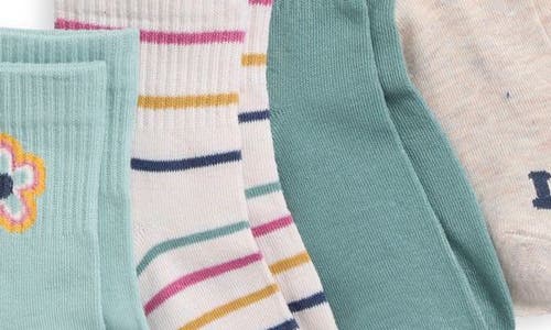 Capelli New York Kids' Positive Vibes Assorted 8-pack Quarter Socks In Multi