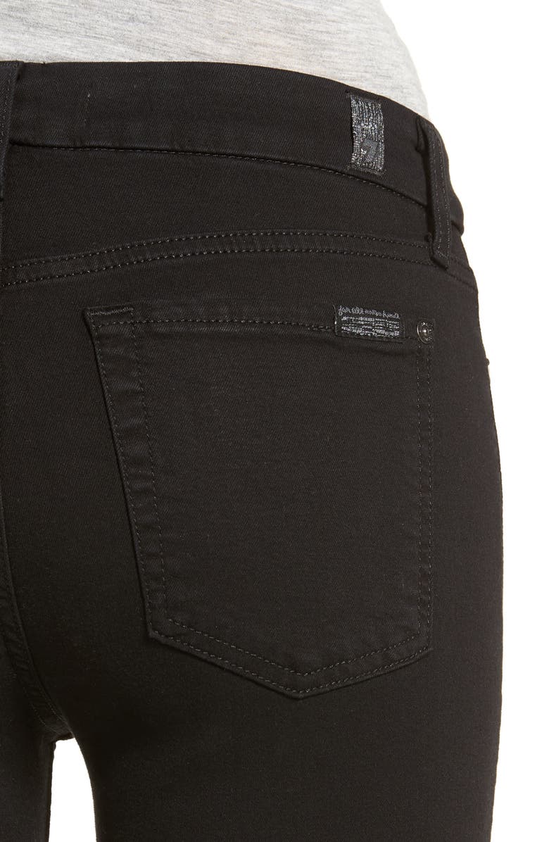 7 For All Mankind b(air) Ankle Skinny Jeans, Alternate, color, Bair Black 2