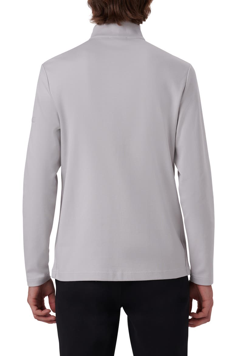 Quarter Zip Knit Pullover, Alternate, color, PLATINUM