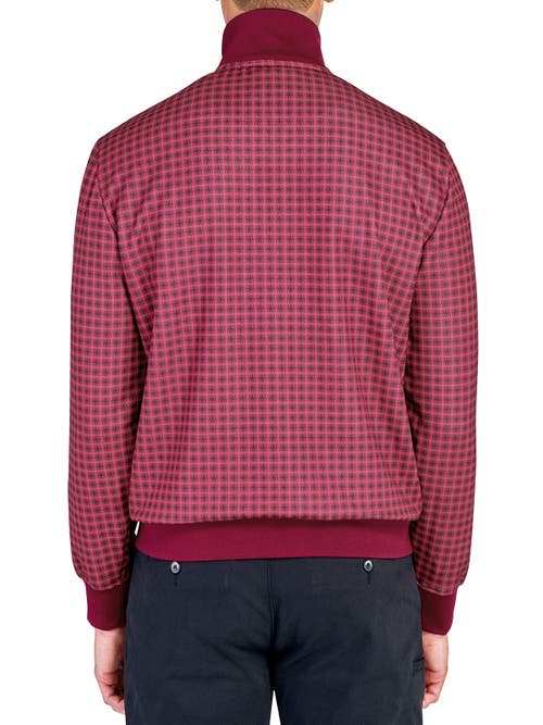 Construct Houndstooth Track Jacket In Red