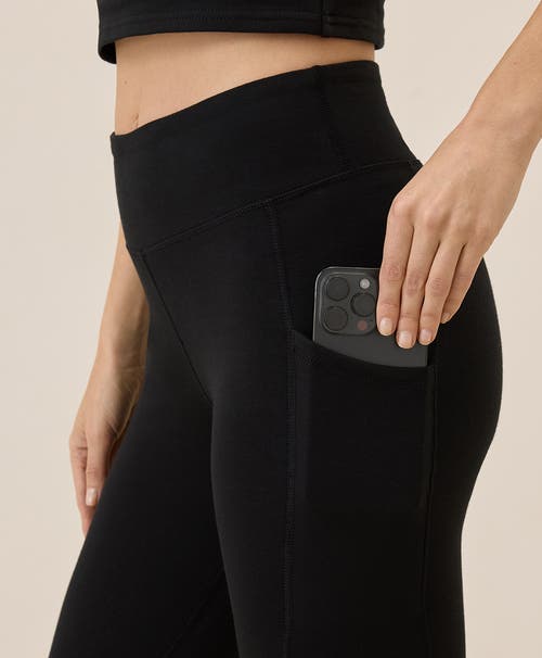Shop Pact On The Go-to Pocket Legging Made With Organic Cotton In Black