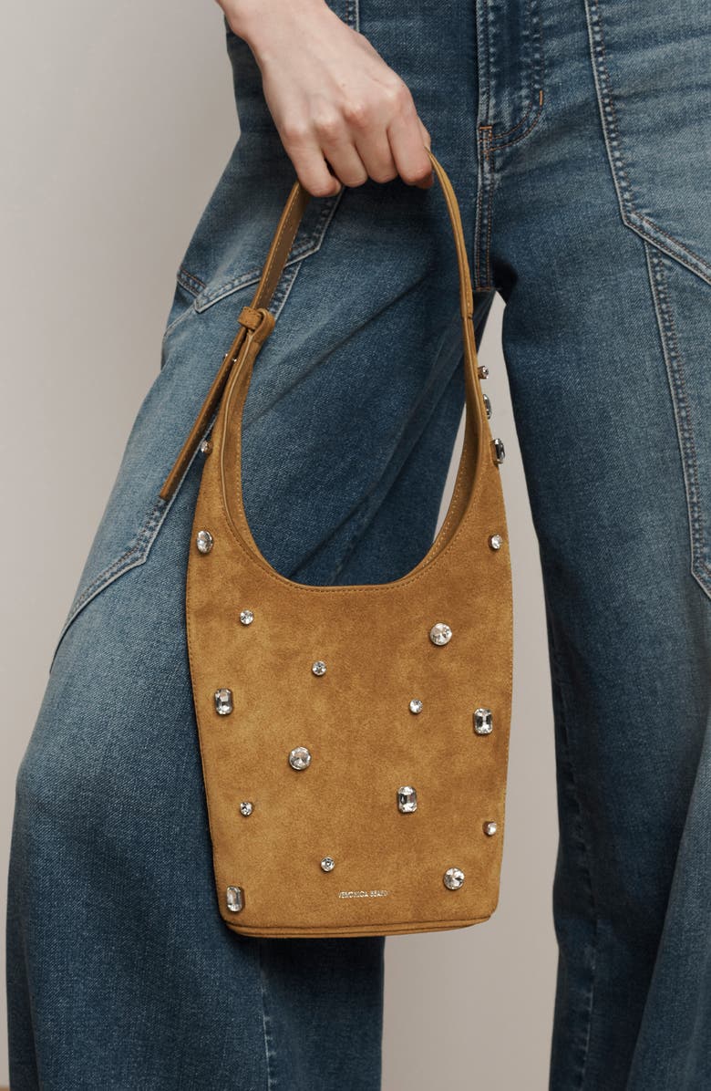 Veronica Beard Small Crystal Loop Bag, Alternate, color, Acorn