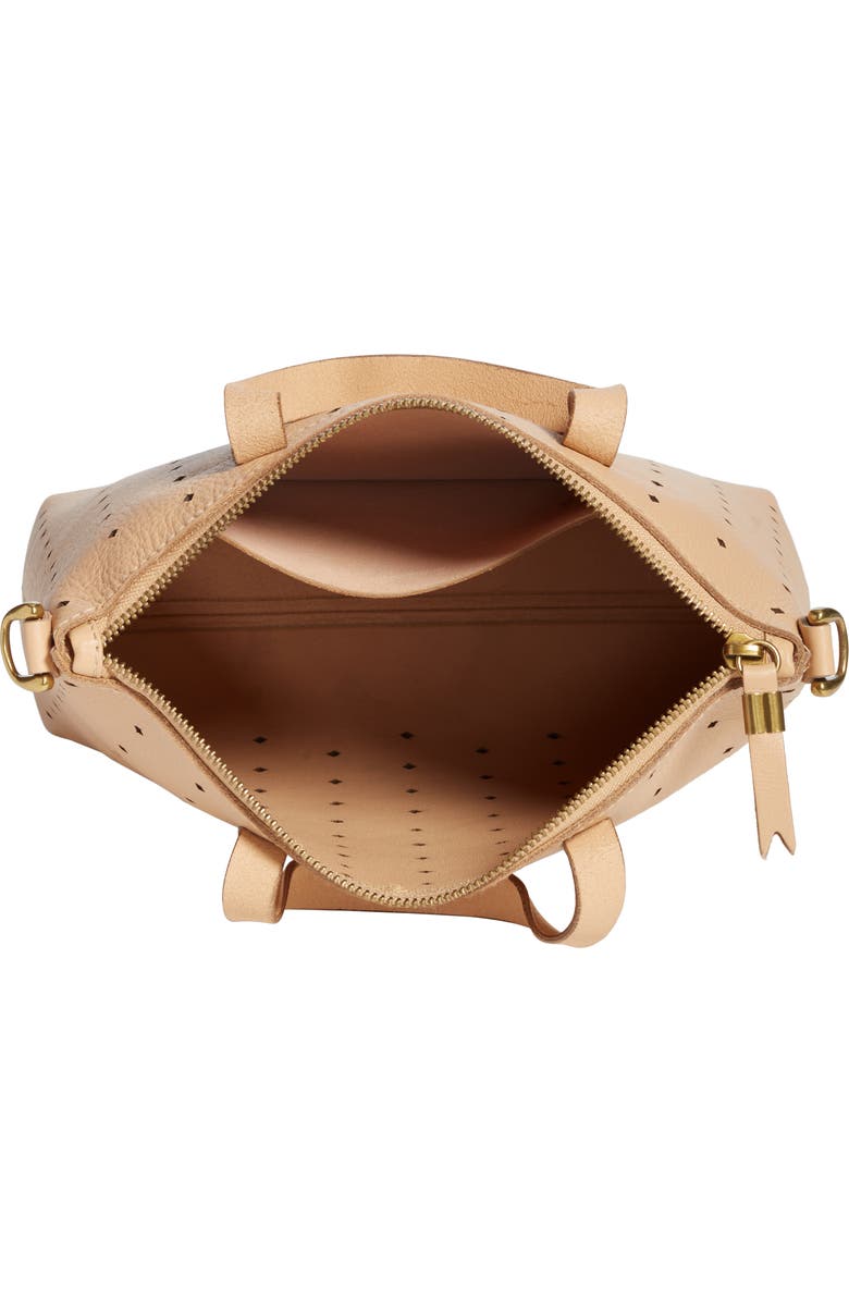 Madewell Mini Transport Perforated Leather Crossbody Bag, Alternate, color,