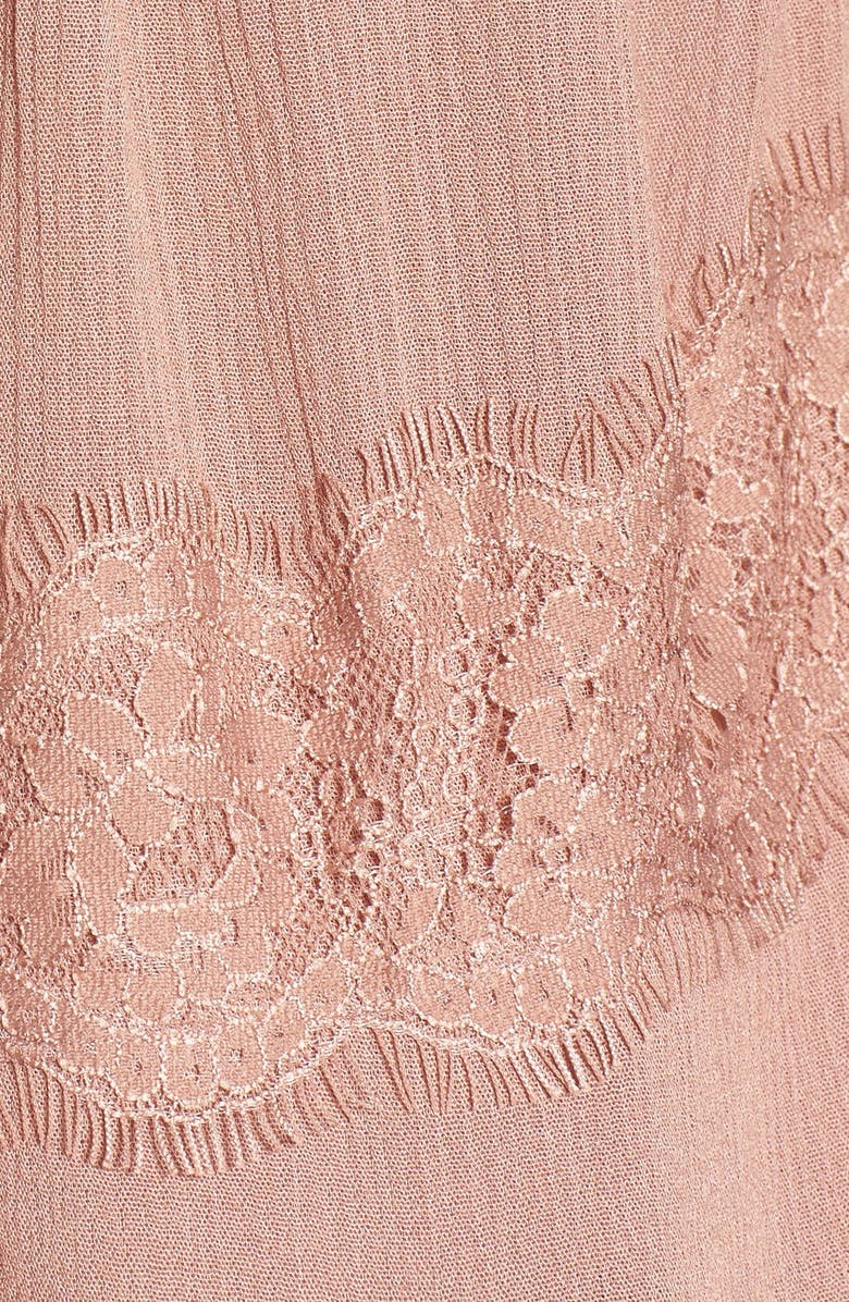 All in Favor Lace Detail Peasant Blouse, Alternate, color, 