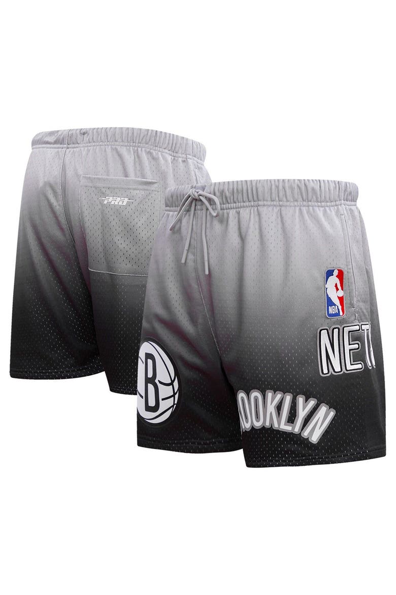 Men's Pro Standard Black/Gray Brooklyn Nets Ombre Mesh Shorts, Main, color, Purple