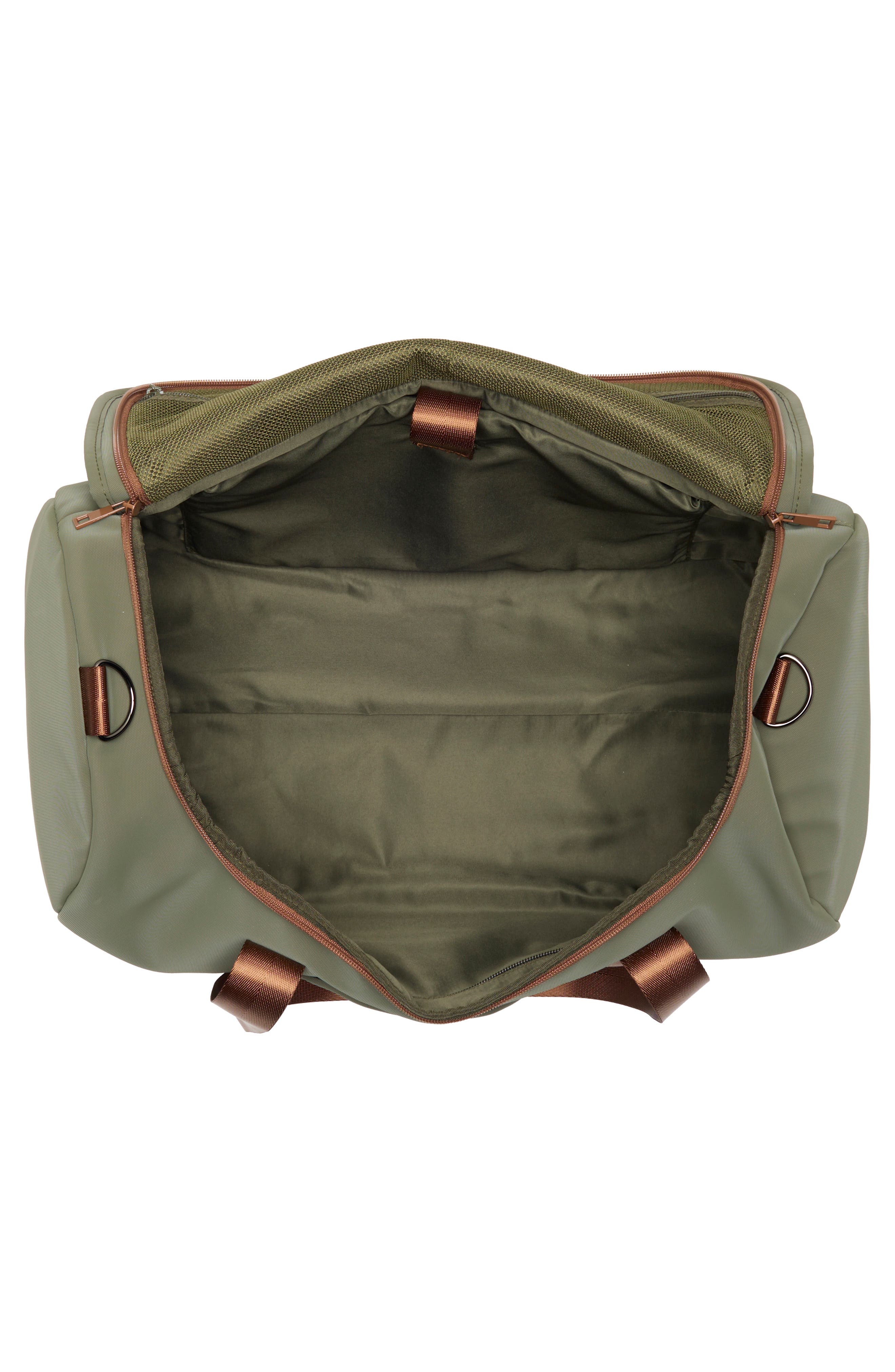 Faux Leather Duffle Bag, Alternate, color, NORDSTROM HUNTER/ MOCHA