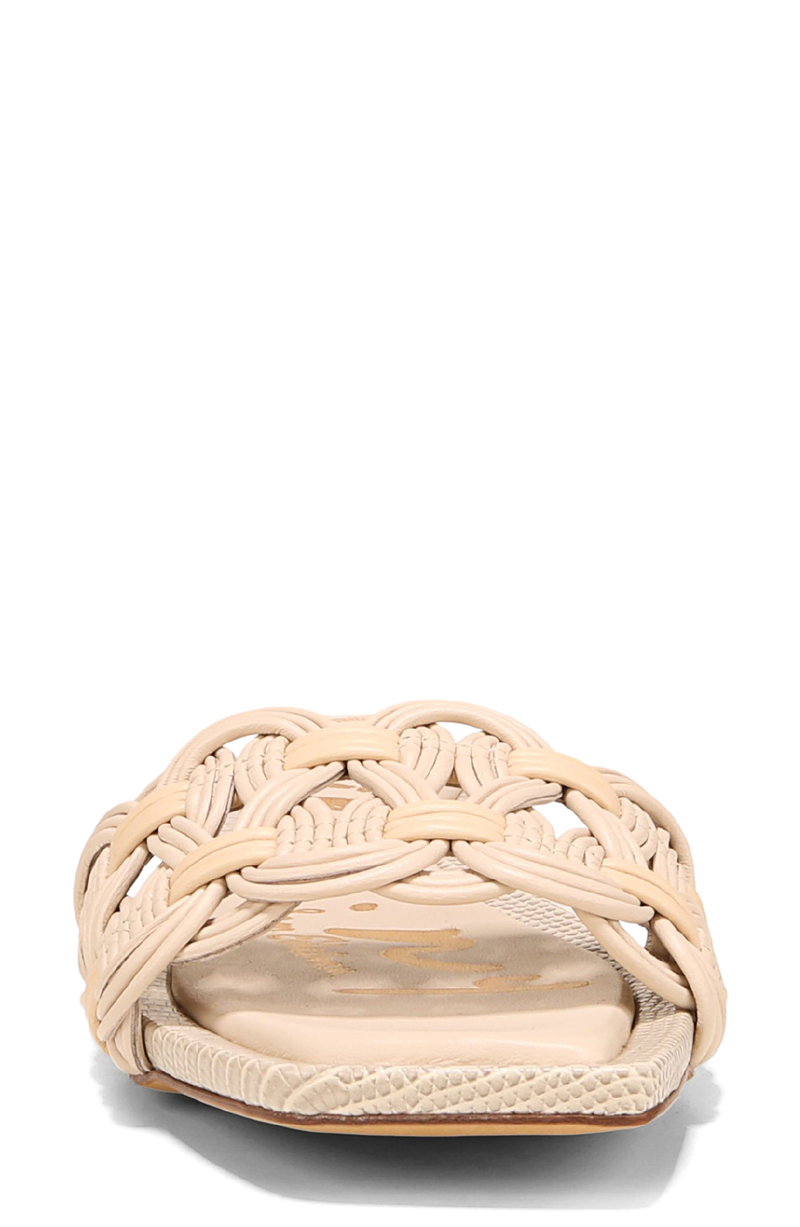 Salma Slide Sandal, Alternate, color, VANILLA BEAN/ SEA SHELL