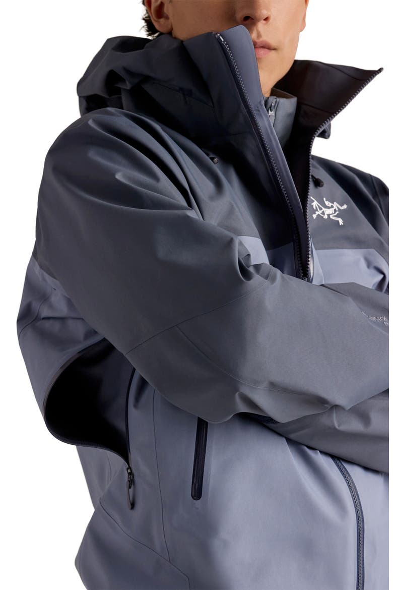 Beta AR Waterproof Gore-Tex® Pro Hooded Jacket, Alternate, color, DARK STRATUS / STRATUS