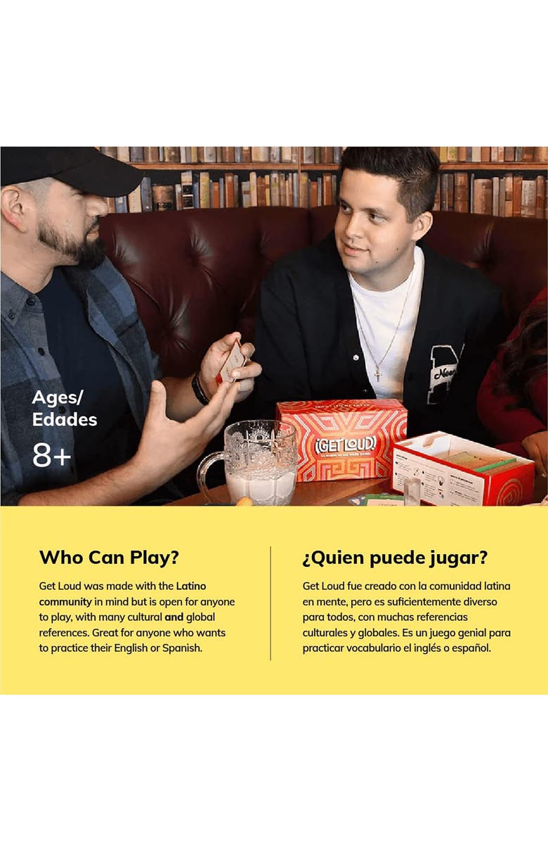 Tragos Get Loud The Bilingual Guessing Word Game,Party Game, Age 8+, Alternate, color, Multicolored