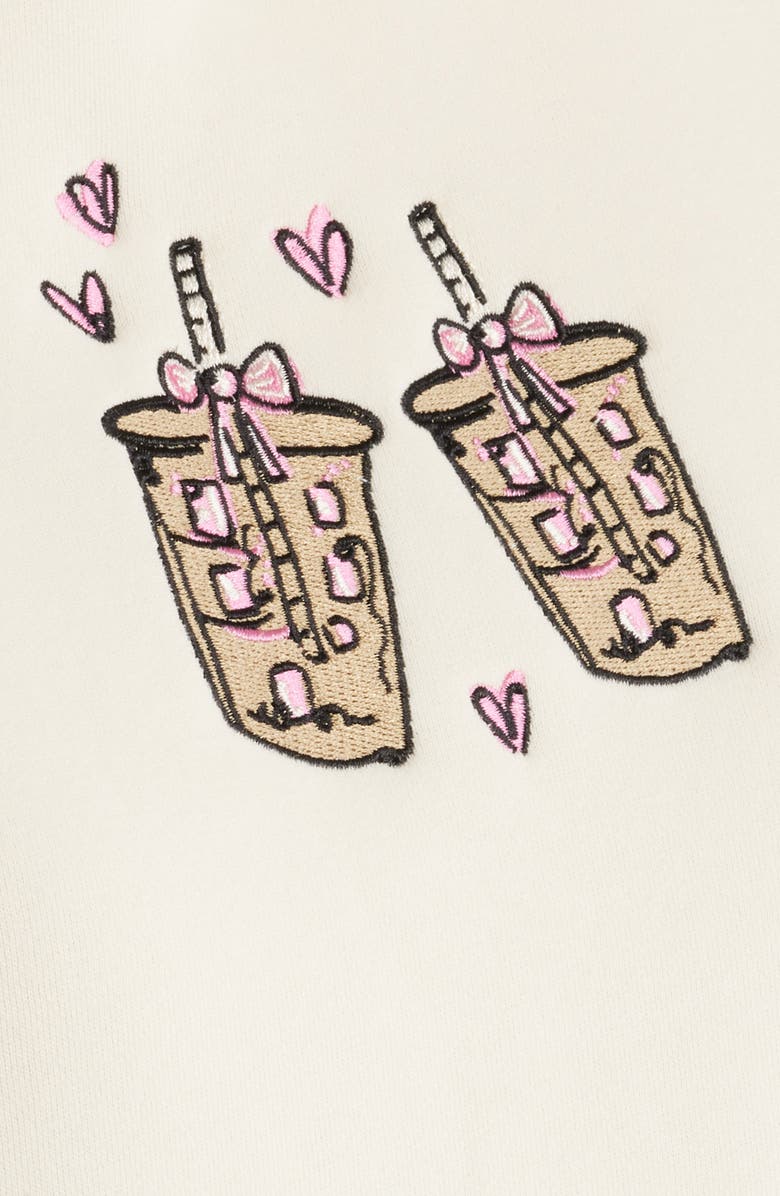 HAPPY CAMP3R Latte Love Hoodie, Alternate, color, Cream