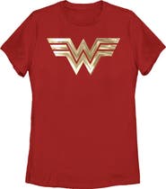 Wonder Woman 1984 Women's Wonder Woman 1984 Metallic Logo Graphic T-Shirt