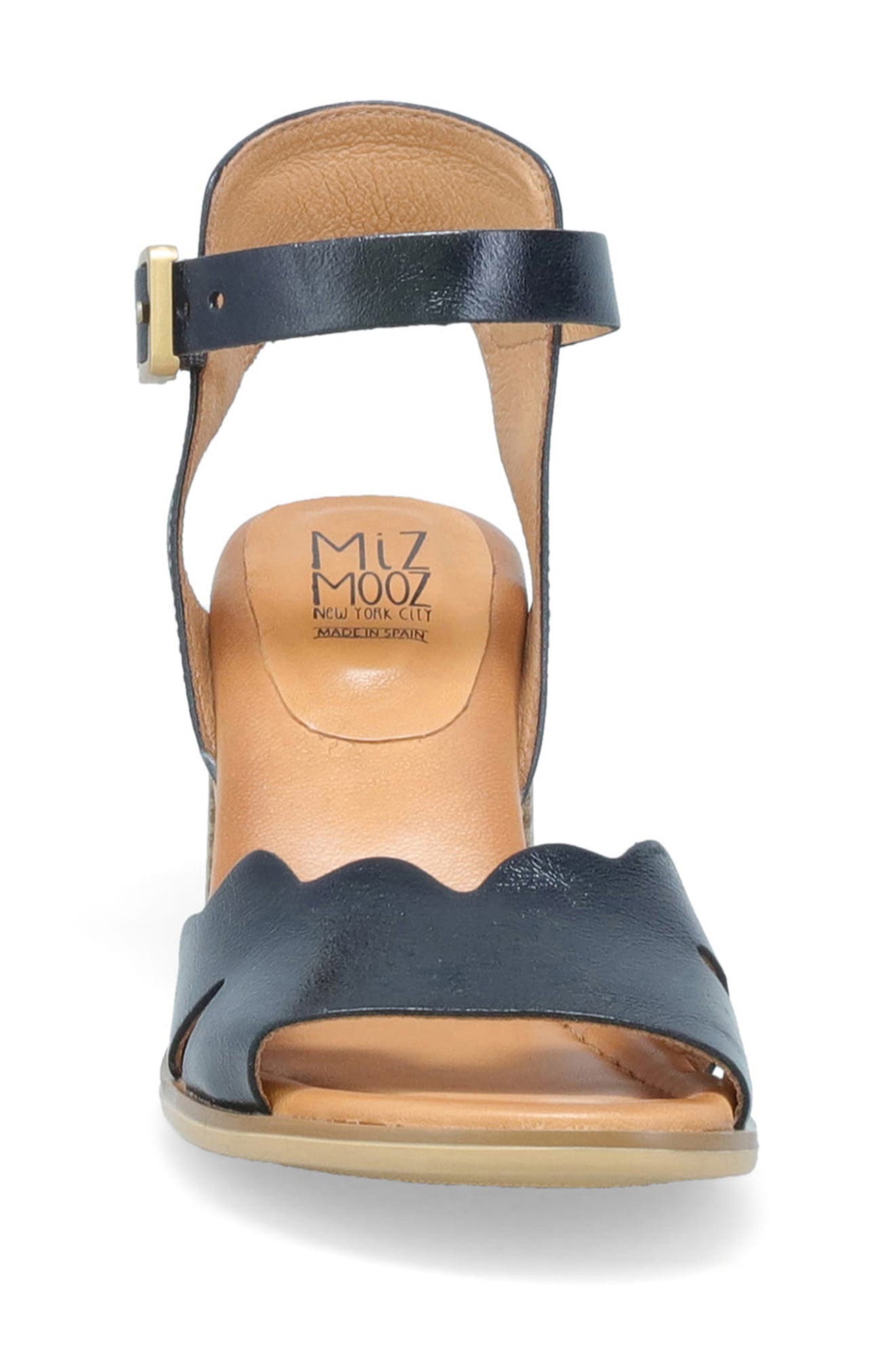 Miz Mooz Reena Block Heel Sandal, Alternate, color, Black