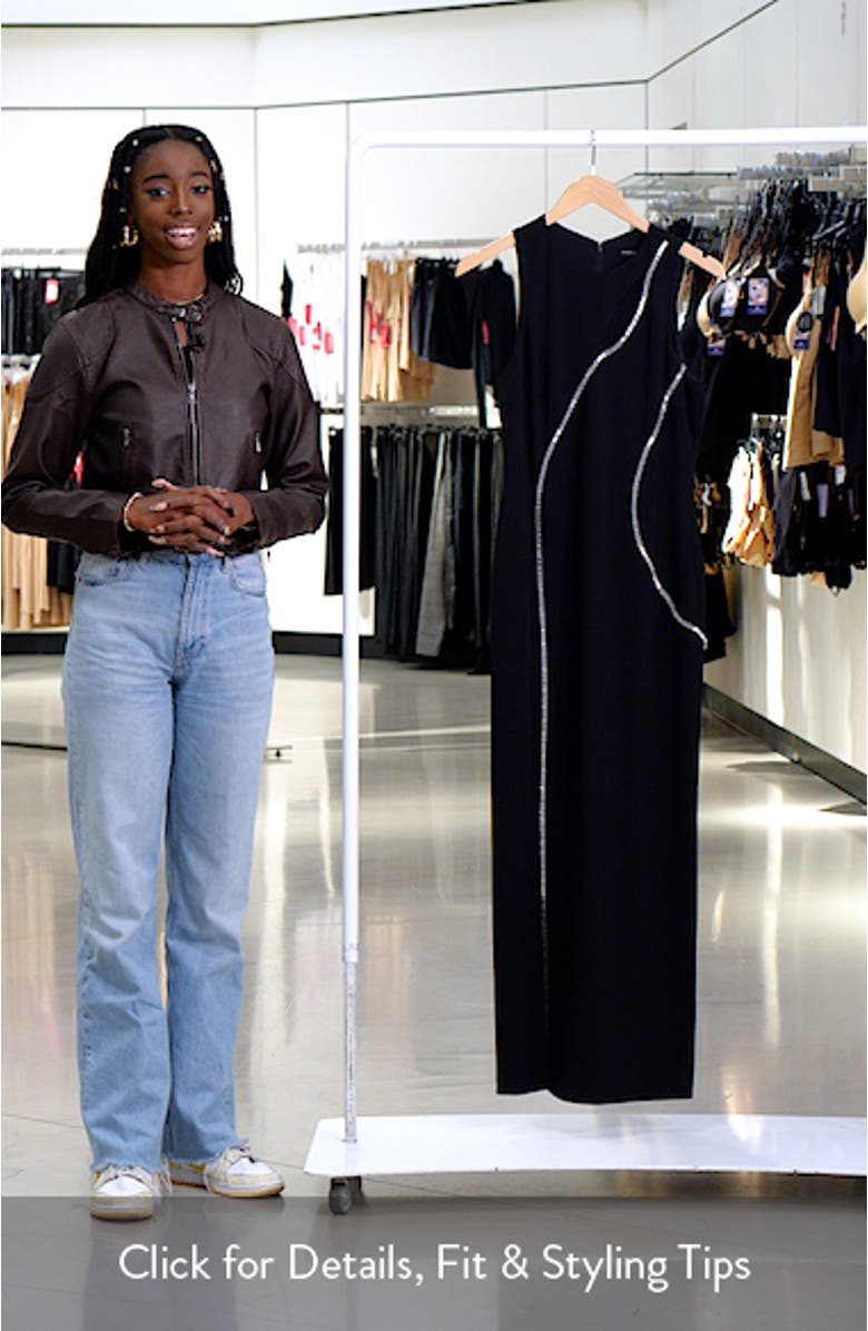 Embellished Trim Sleeveless Gown, sales video thumbnail