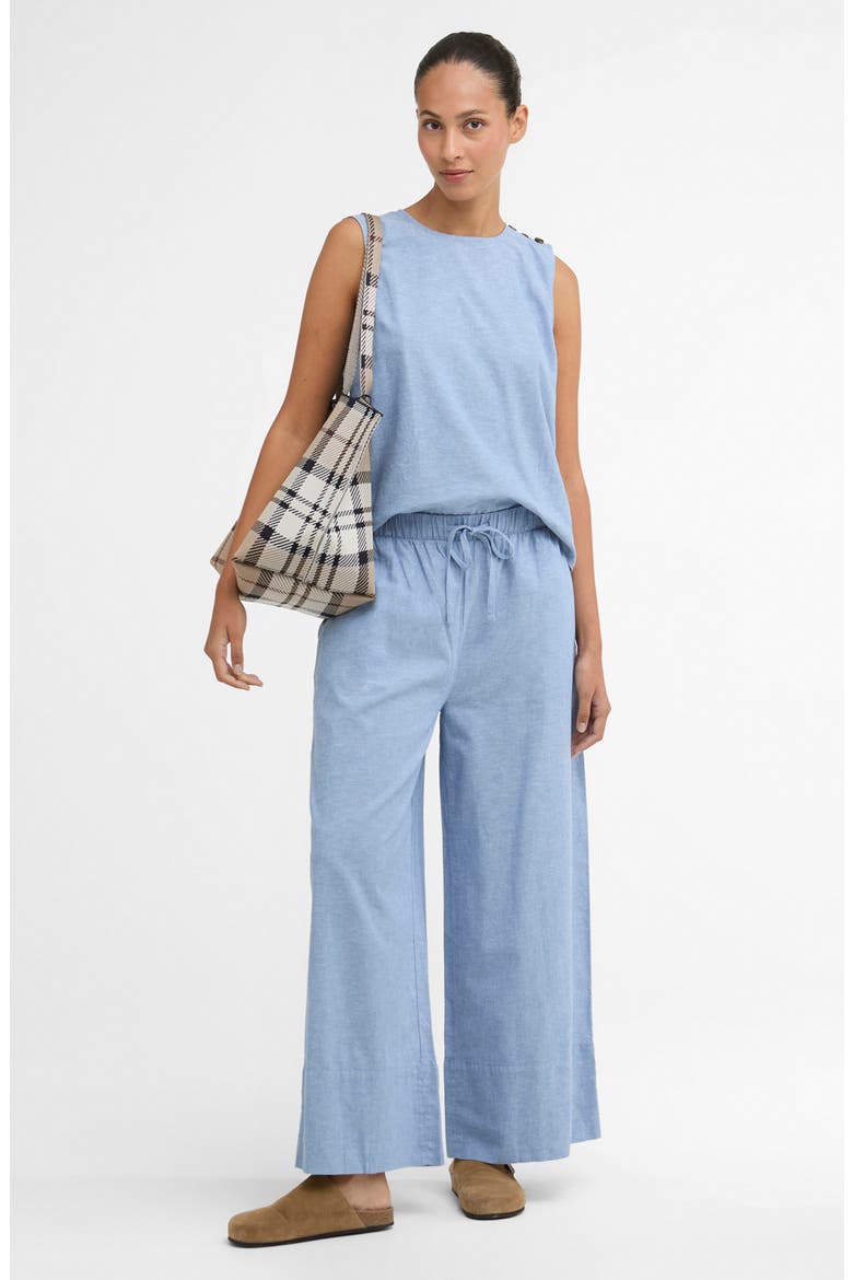 Josie Linen & Cotton Pants, Alternate, color, LIGHT CHAMBRAY