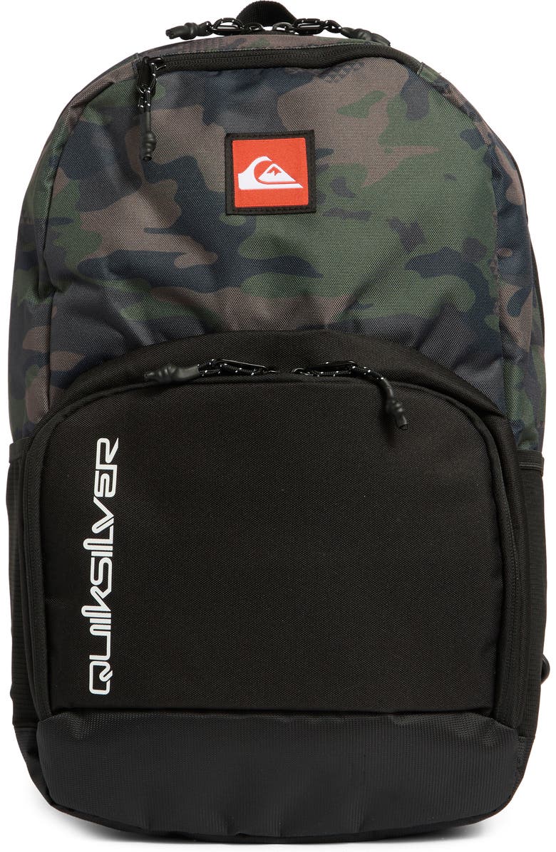 Quiksilver Aframe Backpack, Main, color, Black/ Camo