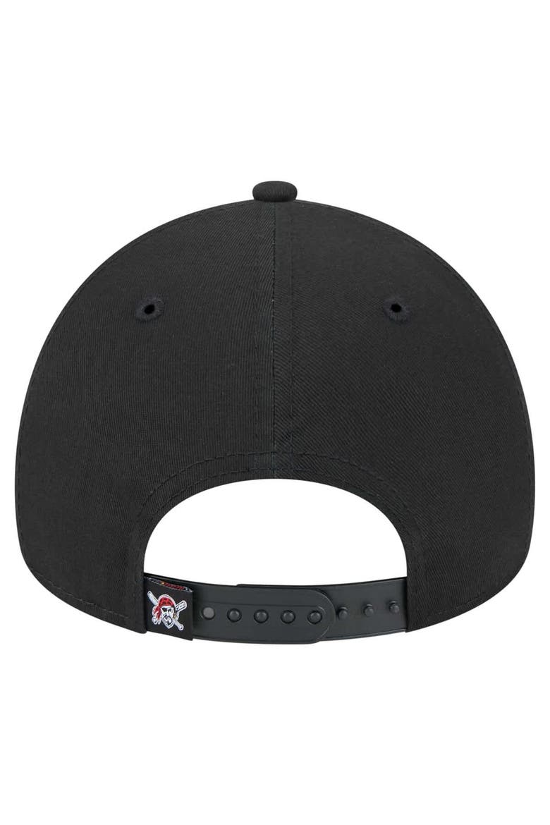 Men's New Era Black Pittsburgh Pirates 9FORTY A-Frame Adjustable Hat, Alternate, color, Black
