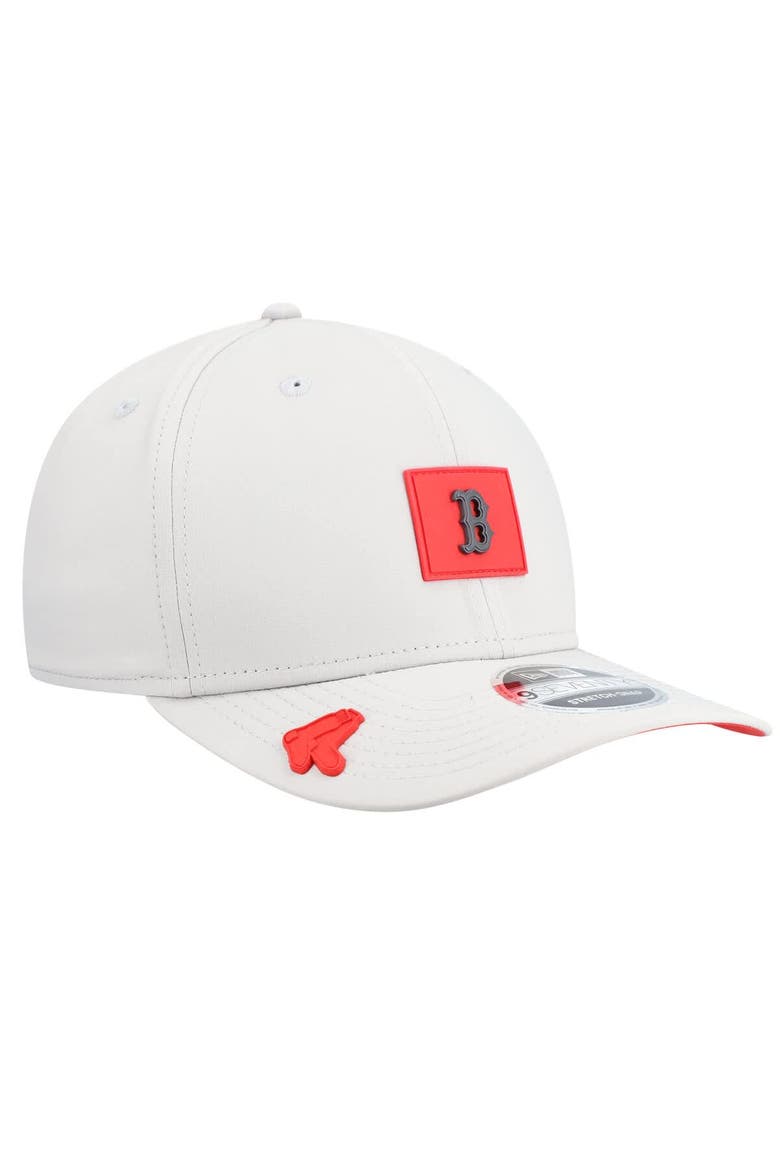 Men's New Era  Gray Boston Red Sox 2026 Clubhouse 9SEVENTY Adjustable Hat, Alternate, color, Gray