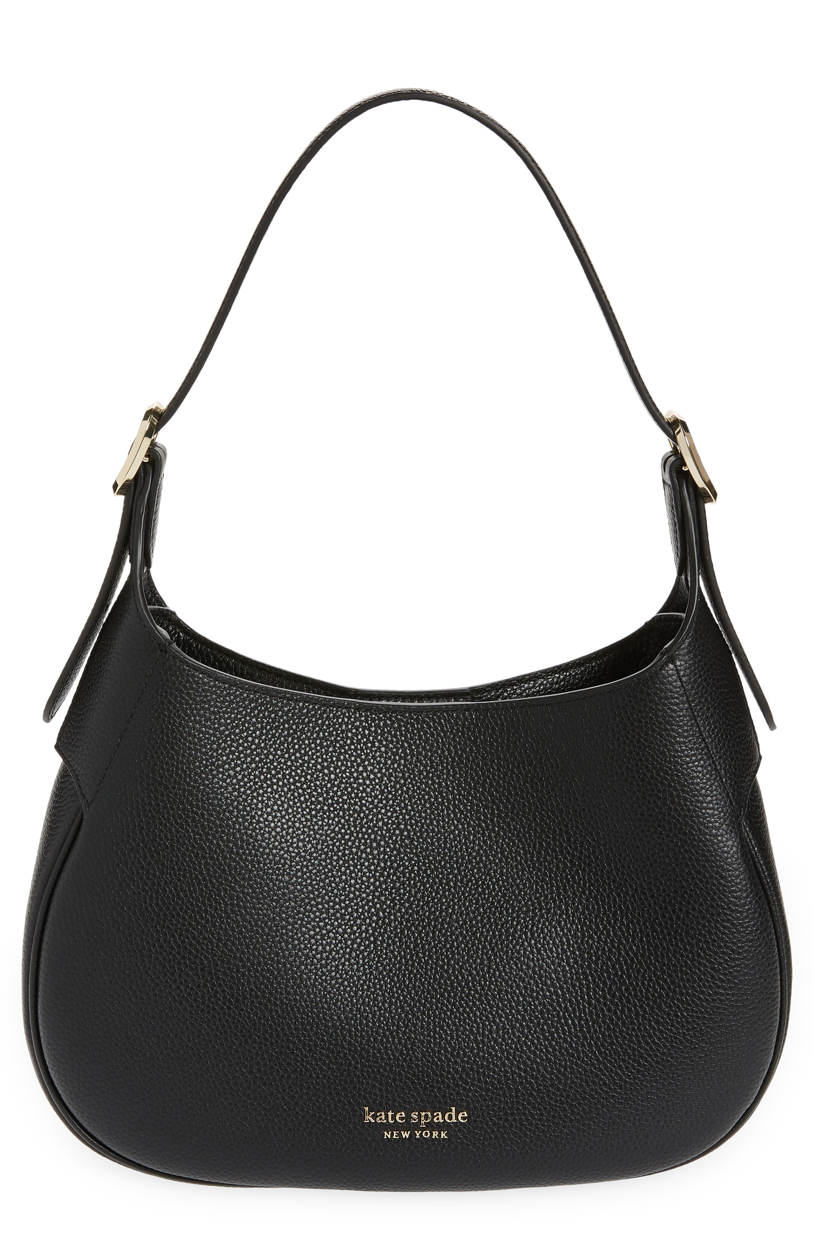 Kate Spade New York penny pebbled leather shoulder bag, Main, color, 