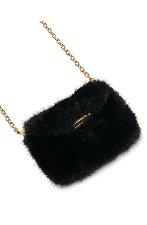 Brindi Faux Fur Wallet on a Strap