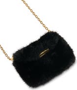 Dolce Vita Brindi Faux Fur Wallet on a Strap