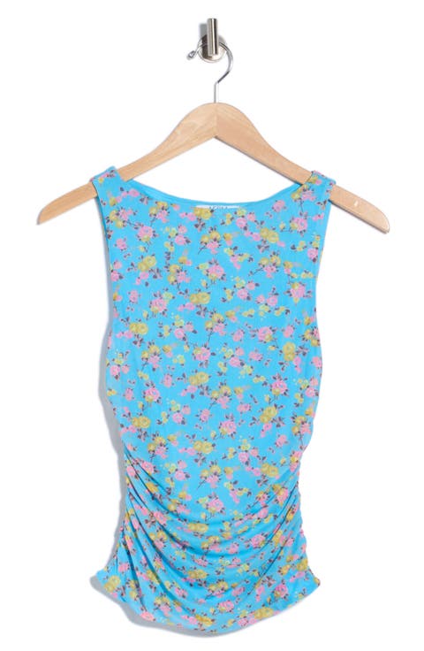 Zola Boat Neck Sleeveless Mesh Top
