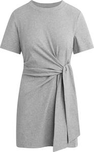 Favorite Daughter The Maisie Stretch Cotton Jersey Tie Front Dress