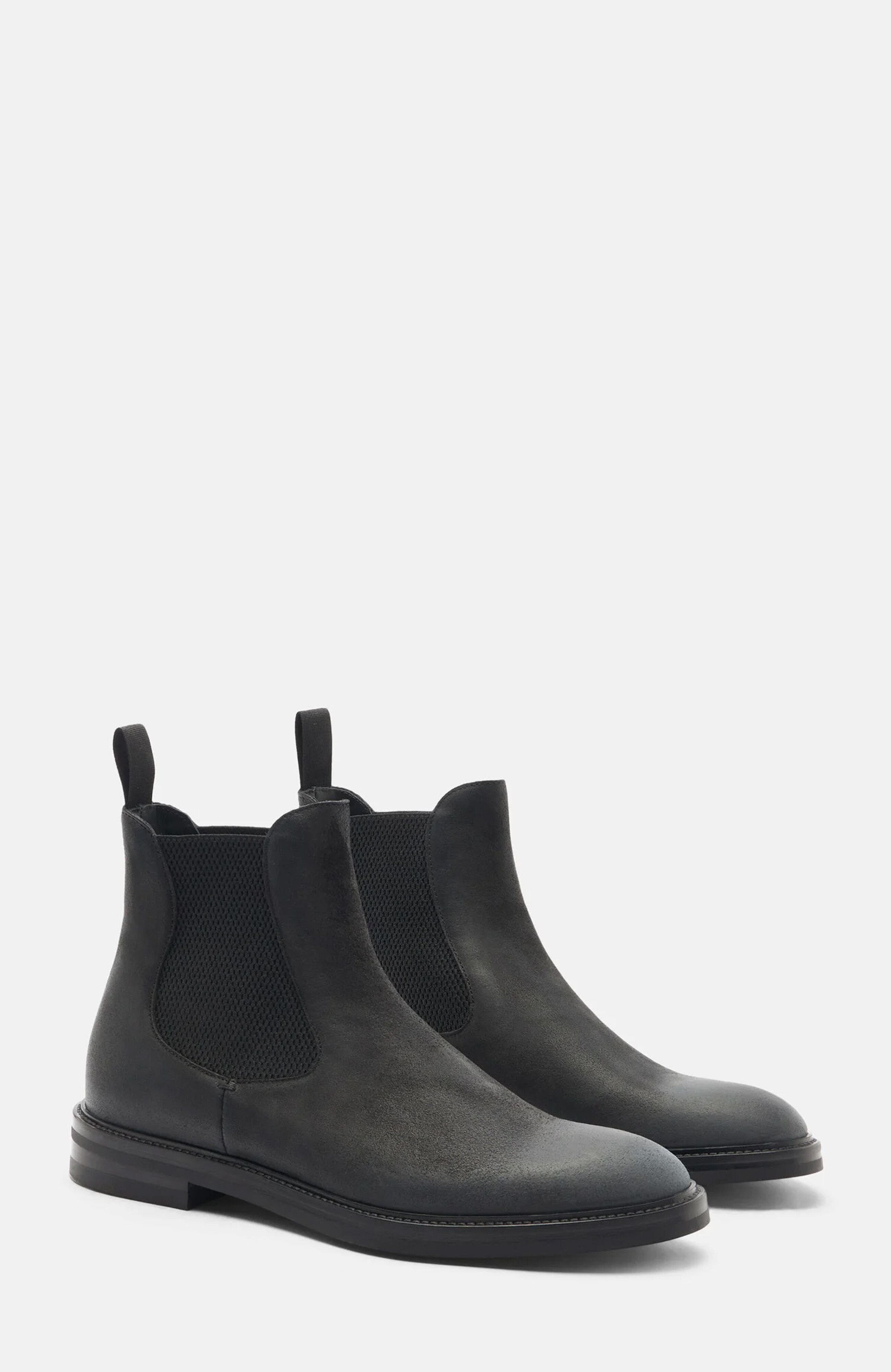 Hunter Chelsea Boots, Main, color, Black Suede