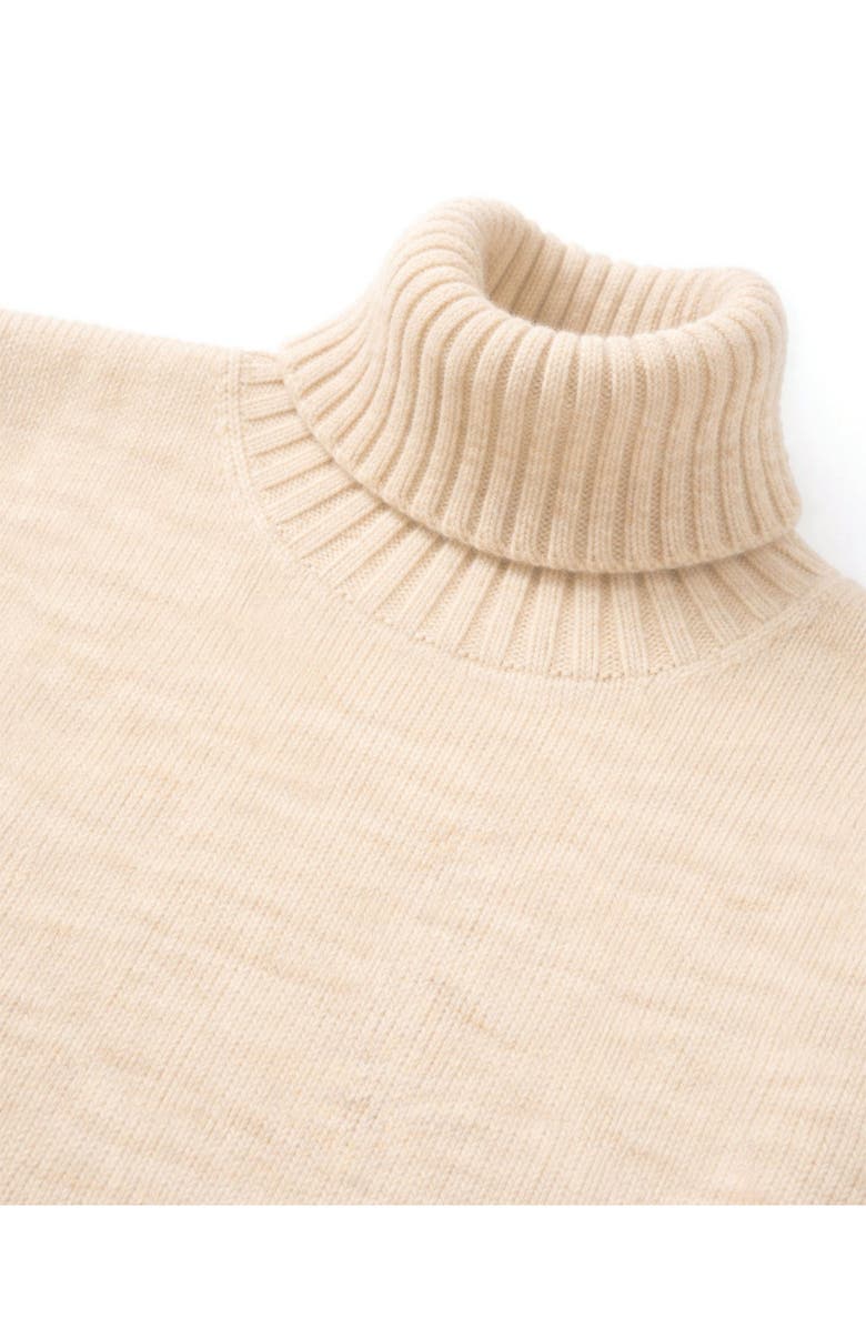 Fortela Shetland Turtleneck Sweater, Alternate, color, White