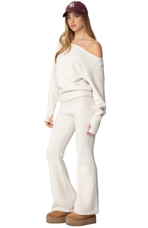 EDIKTED EDIKTED PLUSH FLARE PANTS 