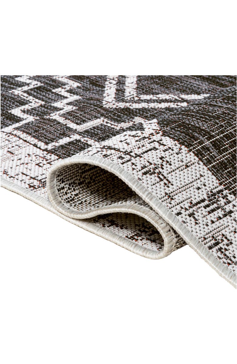 JONATHAN Y Marokko Diamond Medallion Indoor/Outdoor Area Rug, Alternate, color, Black/Ivory