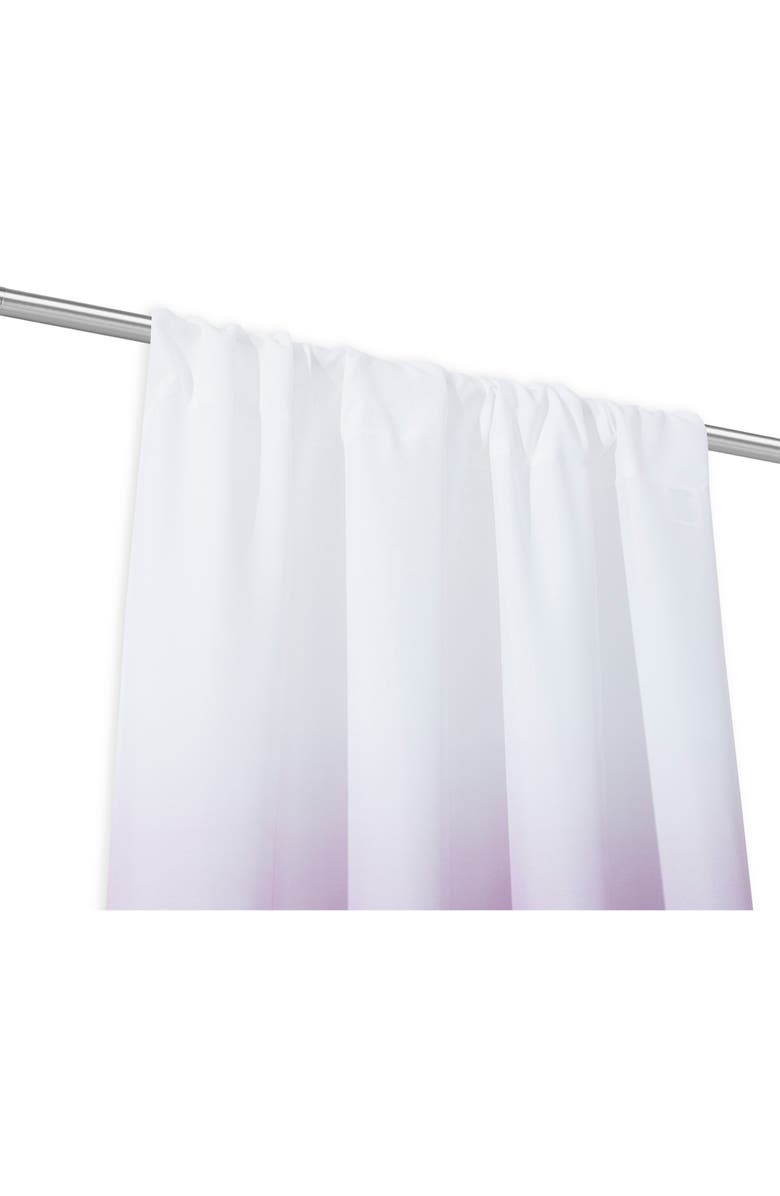 DAINTY HOME Shades Set of 2 Ombré Blackout Panel Curtains, Alternate, color, Purple