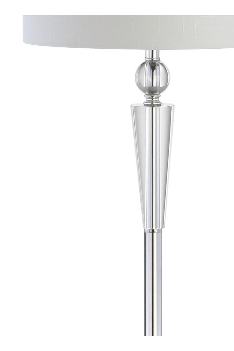Reese Crystal LED Floor Lamp, Alternate, color, Chrome