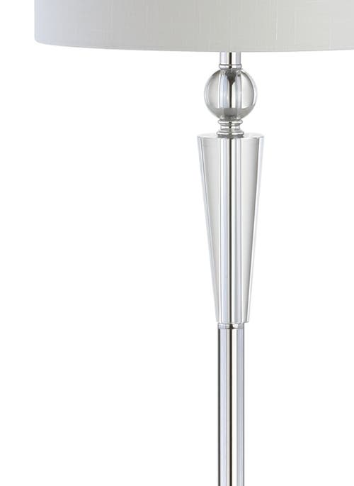 Jonathan Y Reese Crystal Led Floor Lamp In Chrome