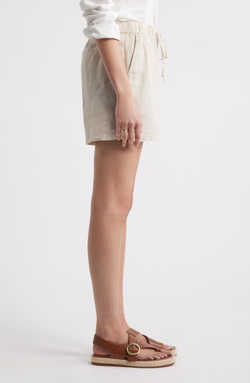 Caslonr Caslon(r) Linen Drawstring Shorts In Flax