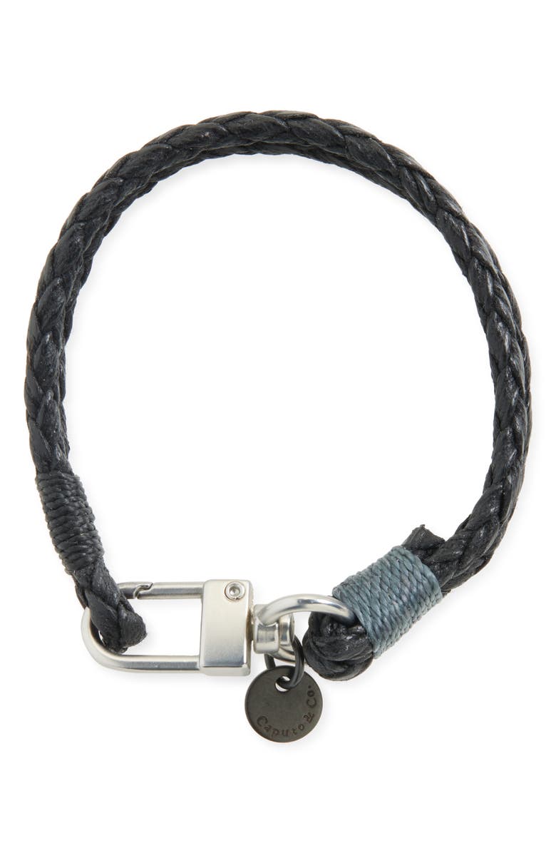 Caputo & Co. Men's Cord Craftman Bracelet, Alternate, color, Black