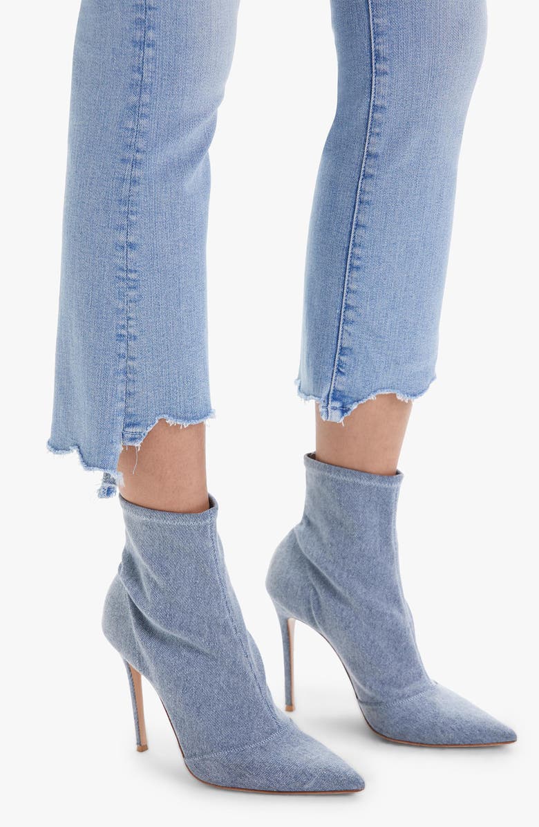 MOTHER The Insider High Waist Crop Step Chew Hem Jeans, Alternate, color, 