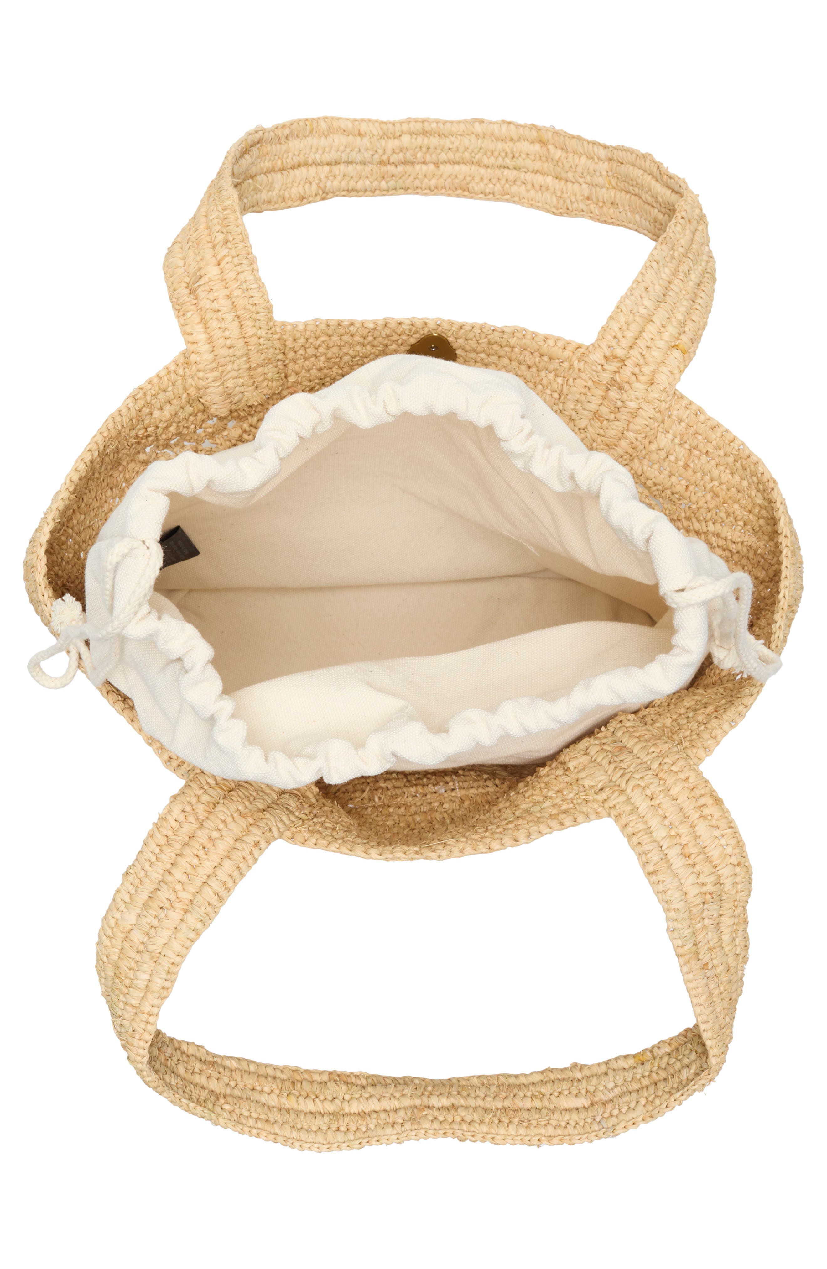 Kurt Geiger London Kensington Raffia Tote, Alternate, color, Beige