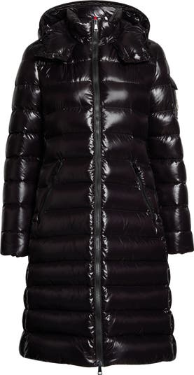 Moncler Moka Water Resistant Long Hooded Down Puffer Parka