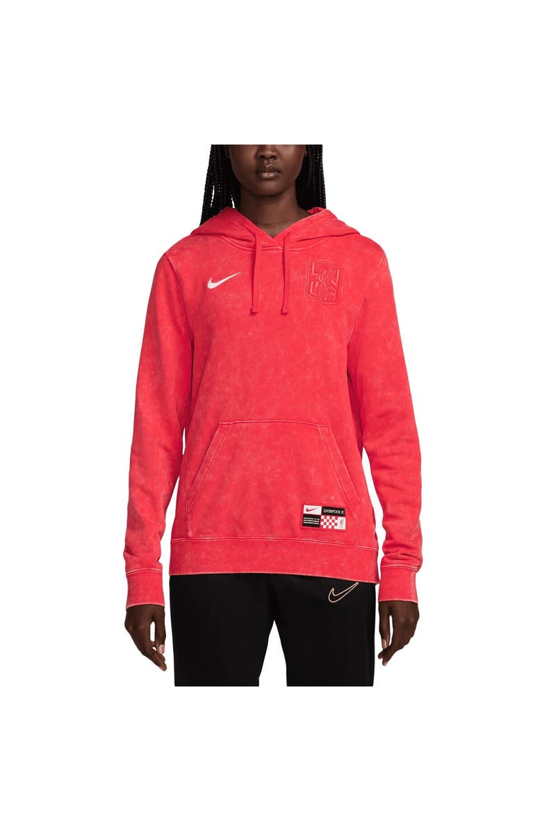 Nike Women's Nike Red Liverpool 2024/25 Third Club Fleece Pullover Hoodie, Main, color, Red