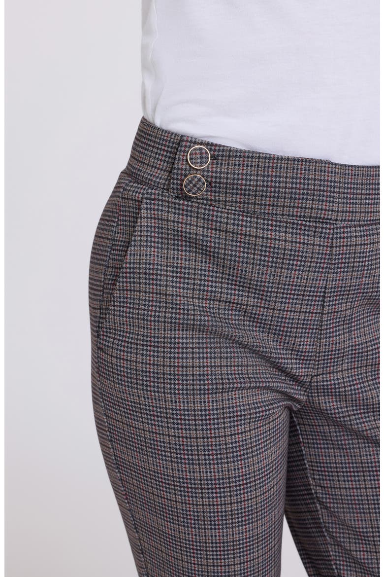 Sculpt-Her™ Tabitha High Waist Slim Ponte Pants, Alternate, color, CAMRYN CHECK