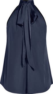 City Chic Eileen Sleeveless Satin Top